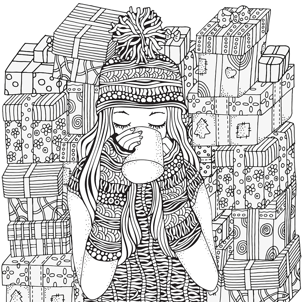 Winter Coloring Pages For Girls
 Hipster Coloring Pages Printable 2019