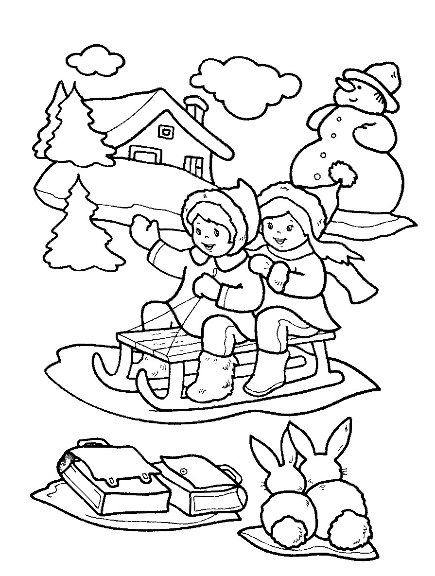 20 Best Ideas Winter Coloring Pages for toddlers - Home, Family, Style