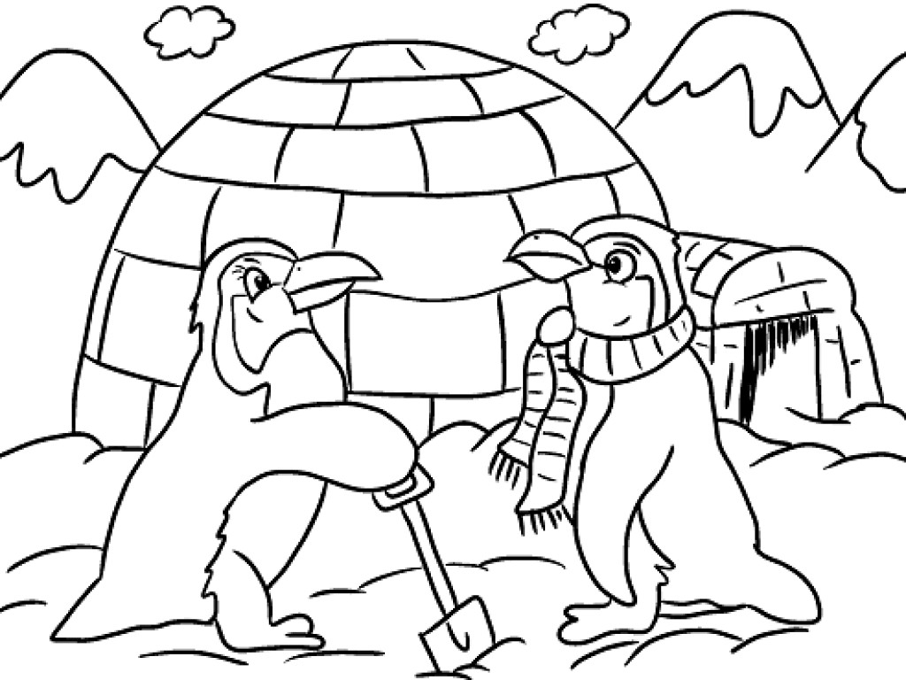 Winter Coloring Sheets For Kids
 Free Printable Winter Coloring Pages