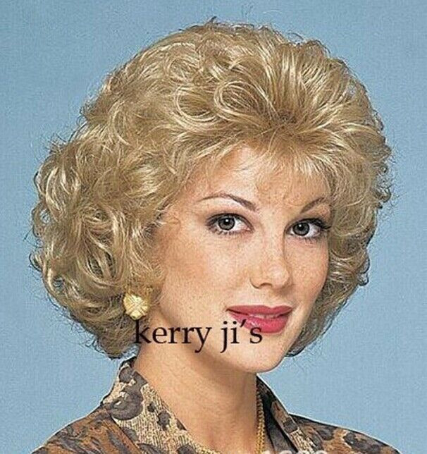 Women'S Short Curly Hairstyles
 Hot Fashion wig New Charm women s short Blonde Curly Hair