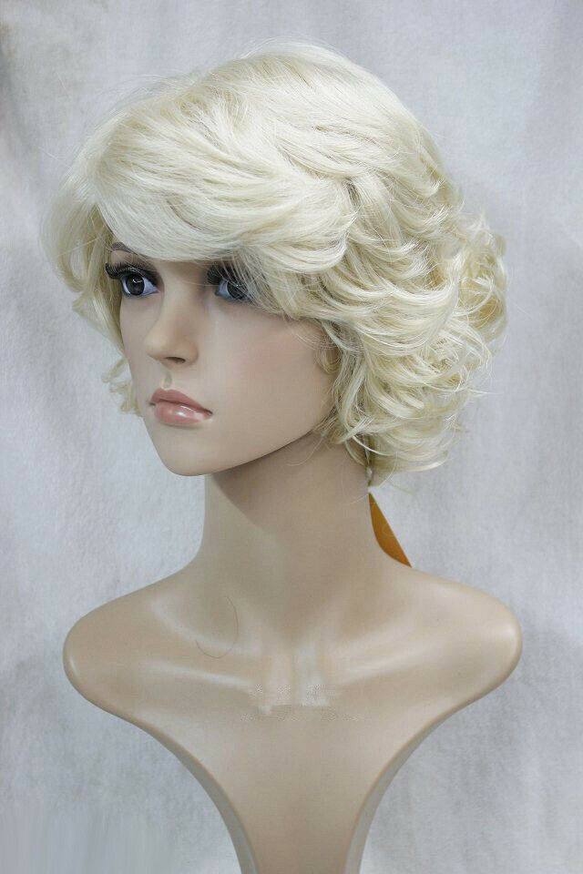 Women'S Short Curly Hairstyles
 New Fashion Short Blonde Straight Wavy Women s Lady s Hair