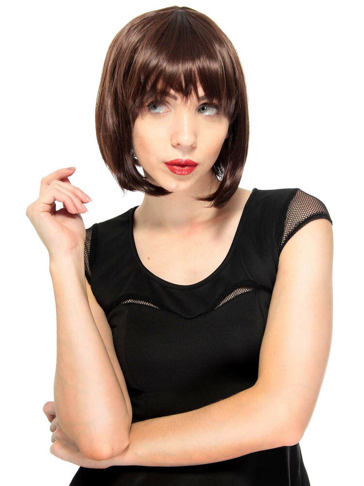 Women'S Undercut Hairstyles
 Women s Vintage Style Straight Wig with Straight Bangs
