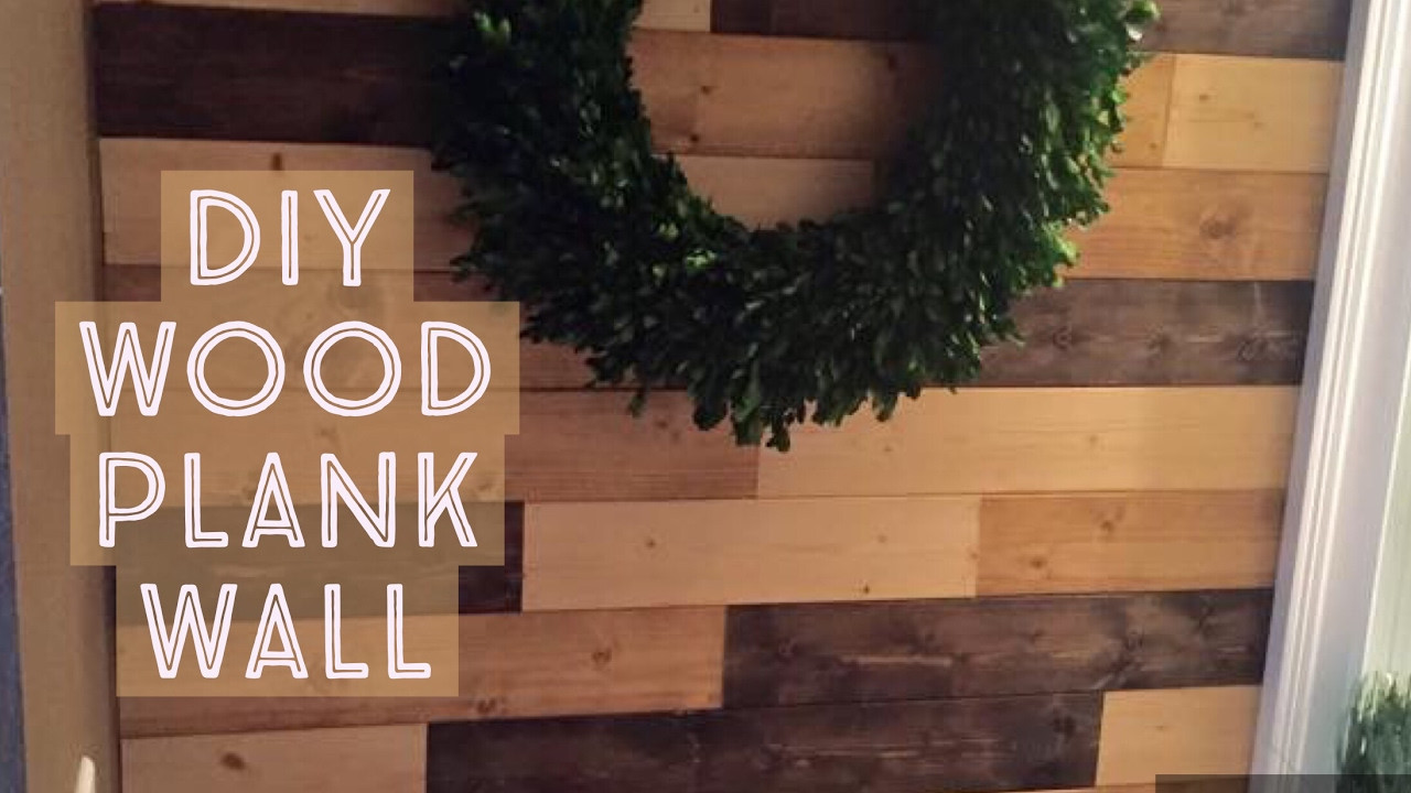 Wood Plank Walls DIY
 DIY WOOD PLANK WALL INSTALL