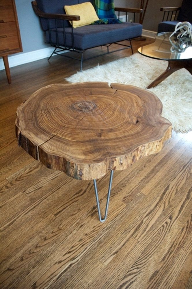 Wood Slab Table DIY
 Remodelaholic