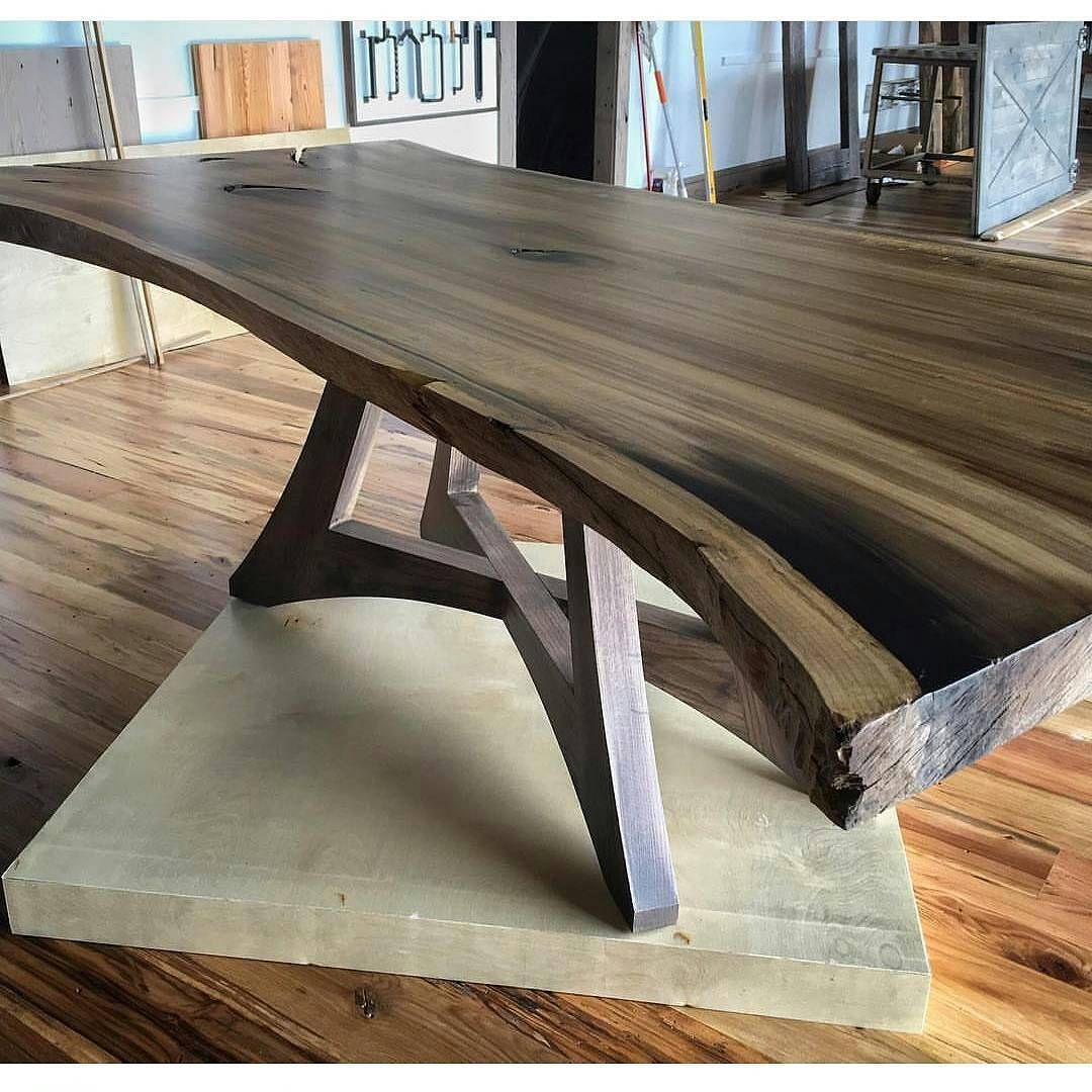 Wood Slab Table DIY
 wood table Diy Furniture Modern