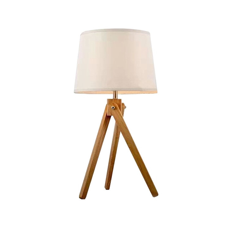 Wood Table Lamps Living Room
 Creative wooden three foot reading wooden table lamp