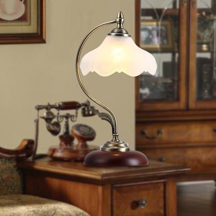 Wood Table Lamps Living Room
 Continental retro classic living room Table lamp bedroom