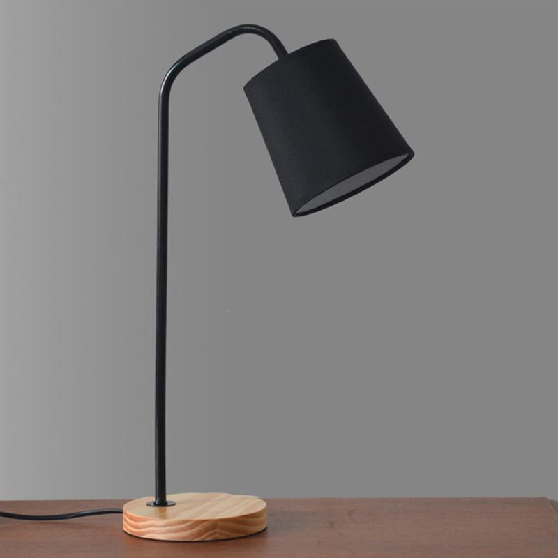 Wood Table Lamps Living Room
 Modern Simple Nordic Style Desk Lamp Solid Wood Base