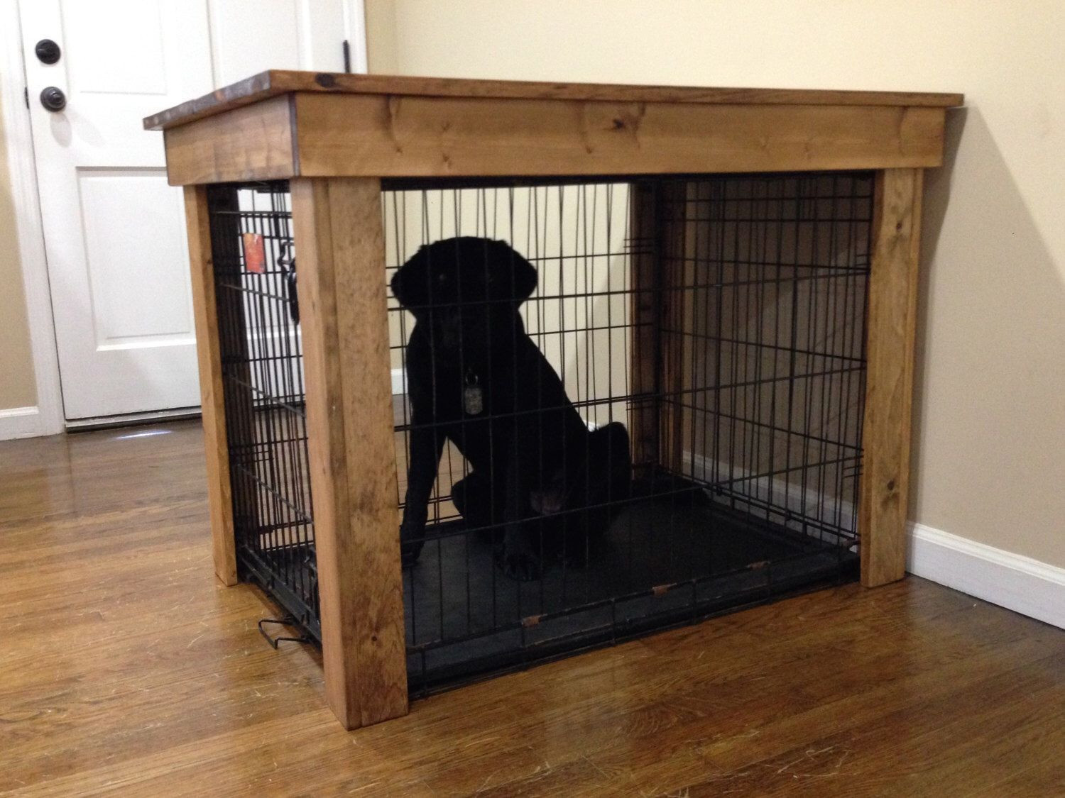 Wooden Dog Crate DIY
 Pin by Kaiten Zajac on Puppies