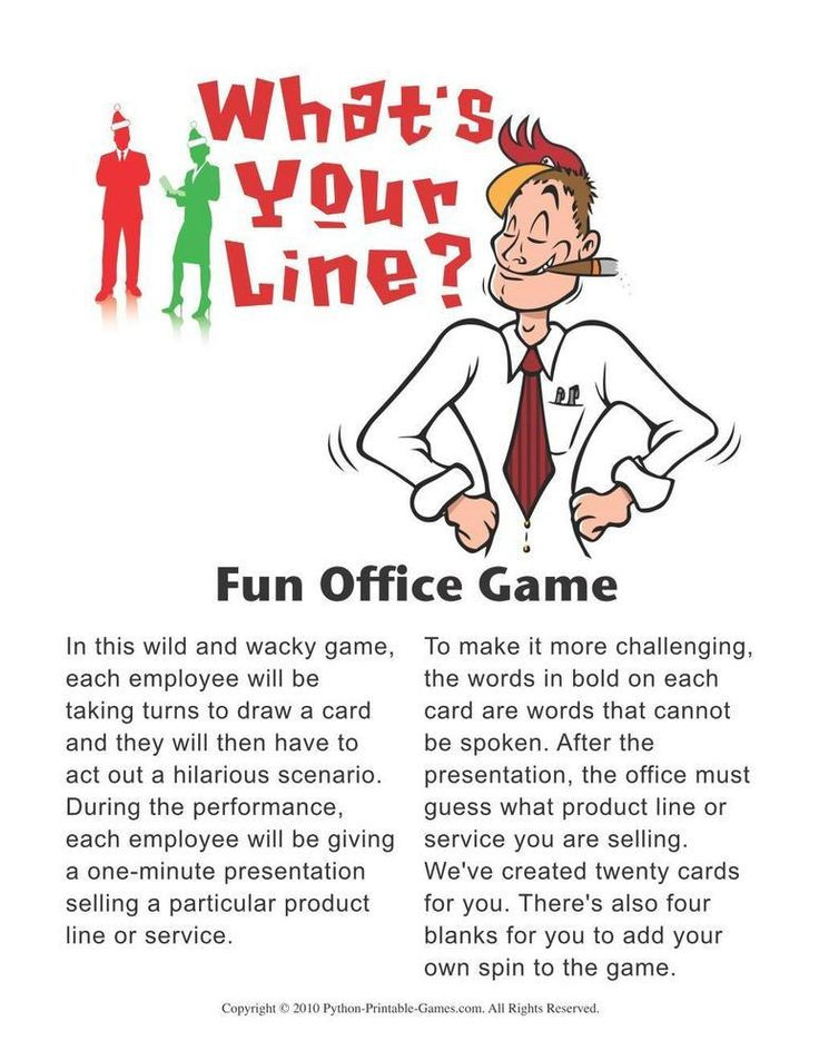 Work Holiday Party Game Ideas
 7 best Printable Games for the fice images on Pinterest