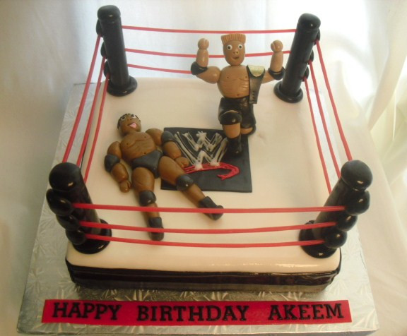 Wrestling Birthday Cake
 made FRESH daily Wrestling Ring Birthday Cake