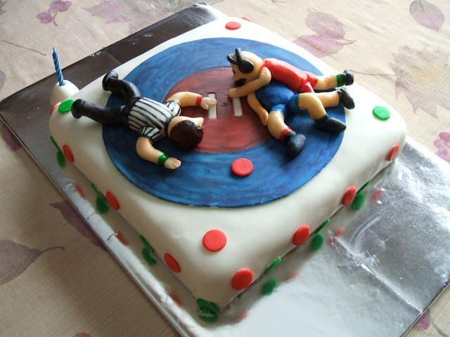 Wrestling Birthday Cake
 25 bästa Wrestling birthday cakes idéerna på Pinterest