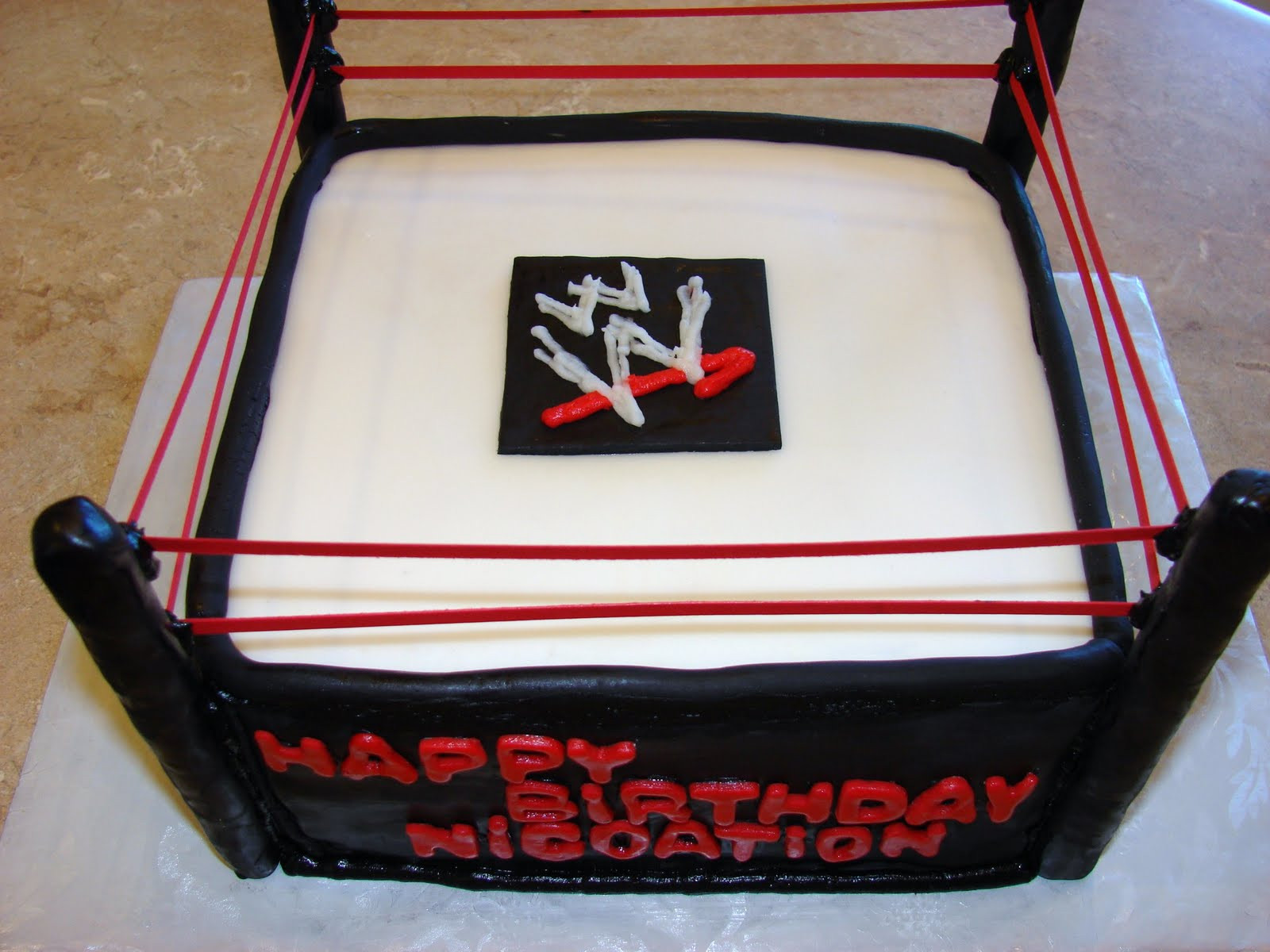 Wwe Birthday Cakes
 Ipsy Bipsy Bake Shop WWE Cake