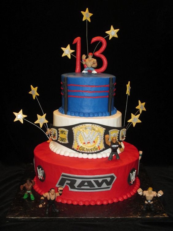 Wwe Birthday Cakes
 Wrestling Belt Cake WWE Wrestling