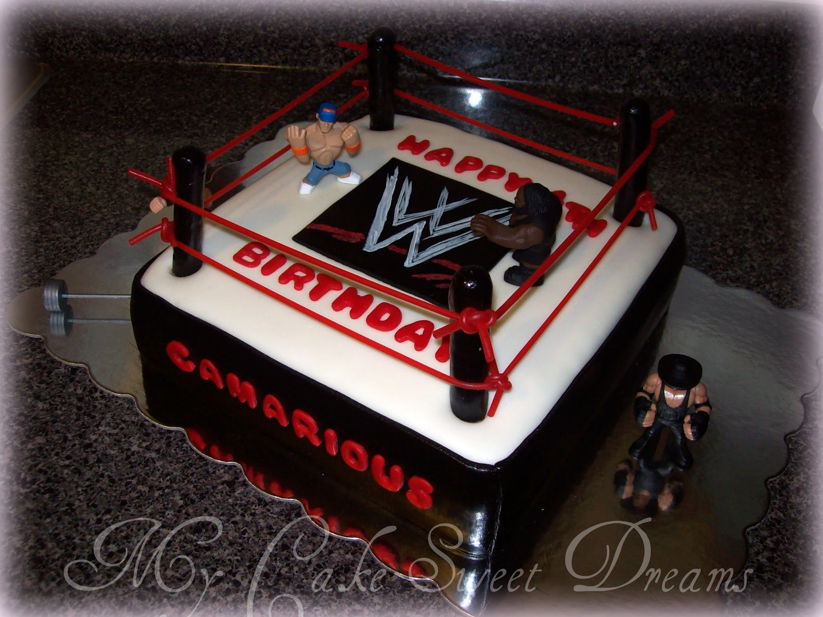 Wwe Birthday Cakes
 My Cake Sweet Dreams WWE Wrestling Cake