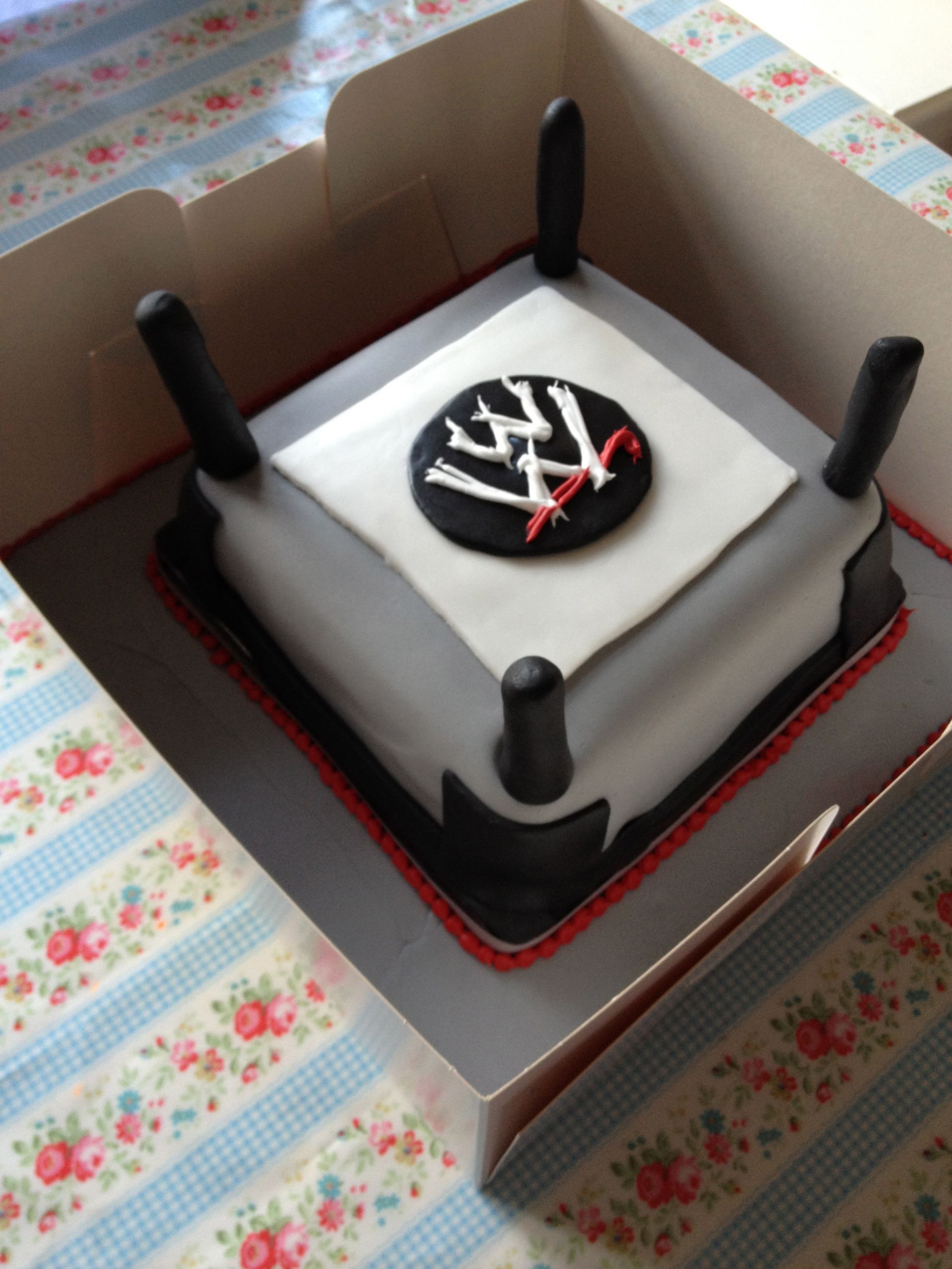 Wwe Birthday Cakes
 WWE Wrestling Ring Birthday Cake