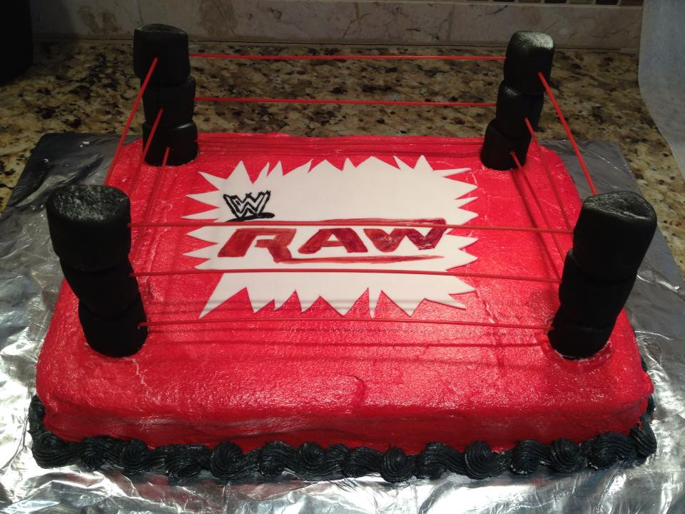 Wwe Birthday Cakes
 My Cakes for Kids WWE Raw Birthday Cake