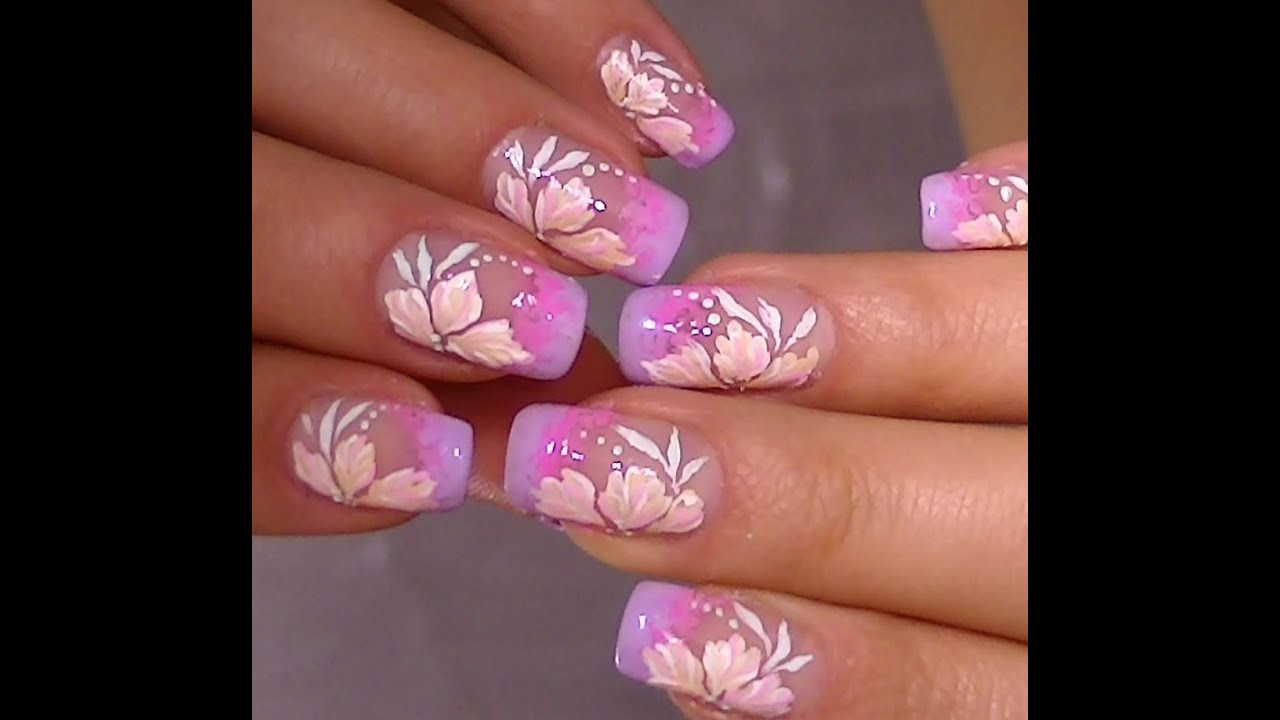 Www Nail Art Design
 Delicate nail art video tutorial sweet flower design