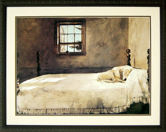 Wyeth Master Bedroom
 Master Bedroom by Andrew Wyeth Dog Sleeping 32x24