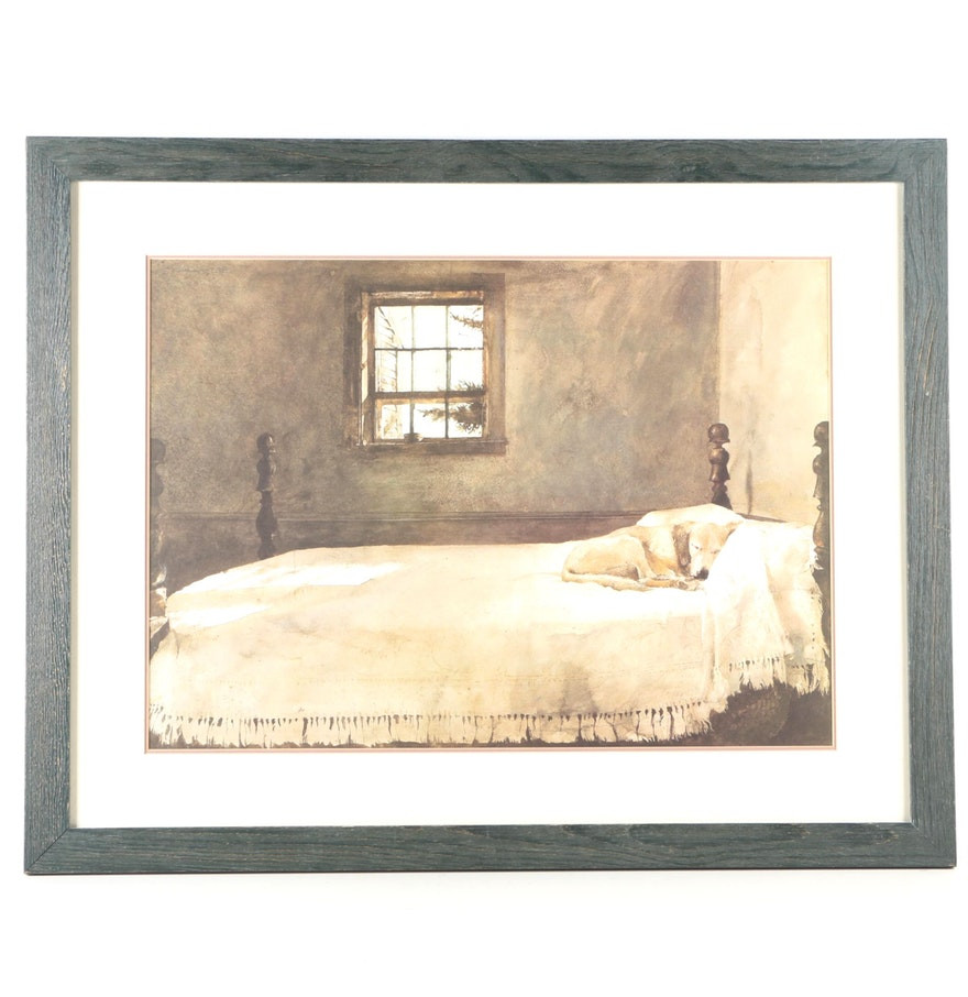 Wyeth Master Bedroom
 fset Lithograph After Andrew Wyeth s Painting "Master