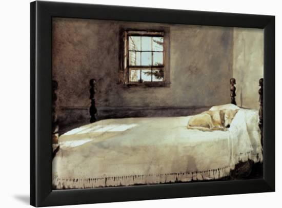 Wyeth Master Bedroom
 Master Bedroom Framed Art Print by Andrew Wyeth
