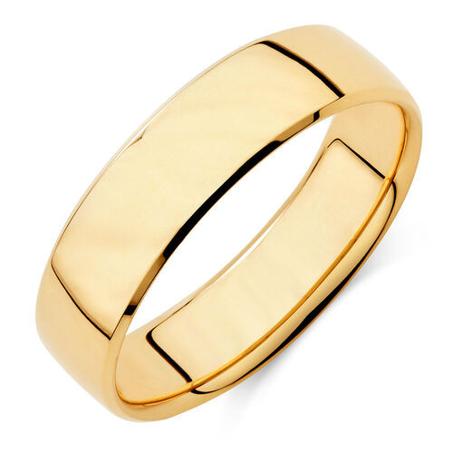 Yellow Gold Wedding Bands For Men
 Men s Wedding Band in 10ct Yellow Gold