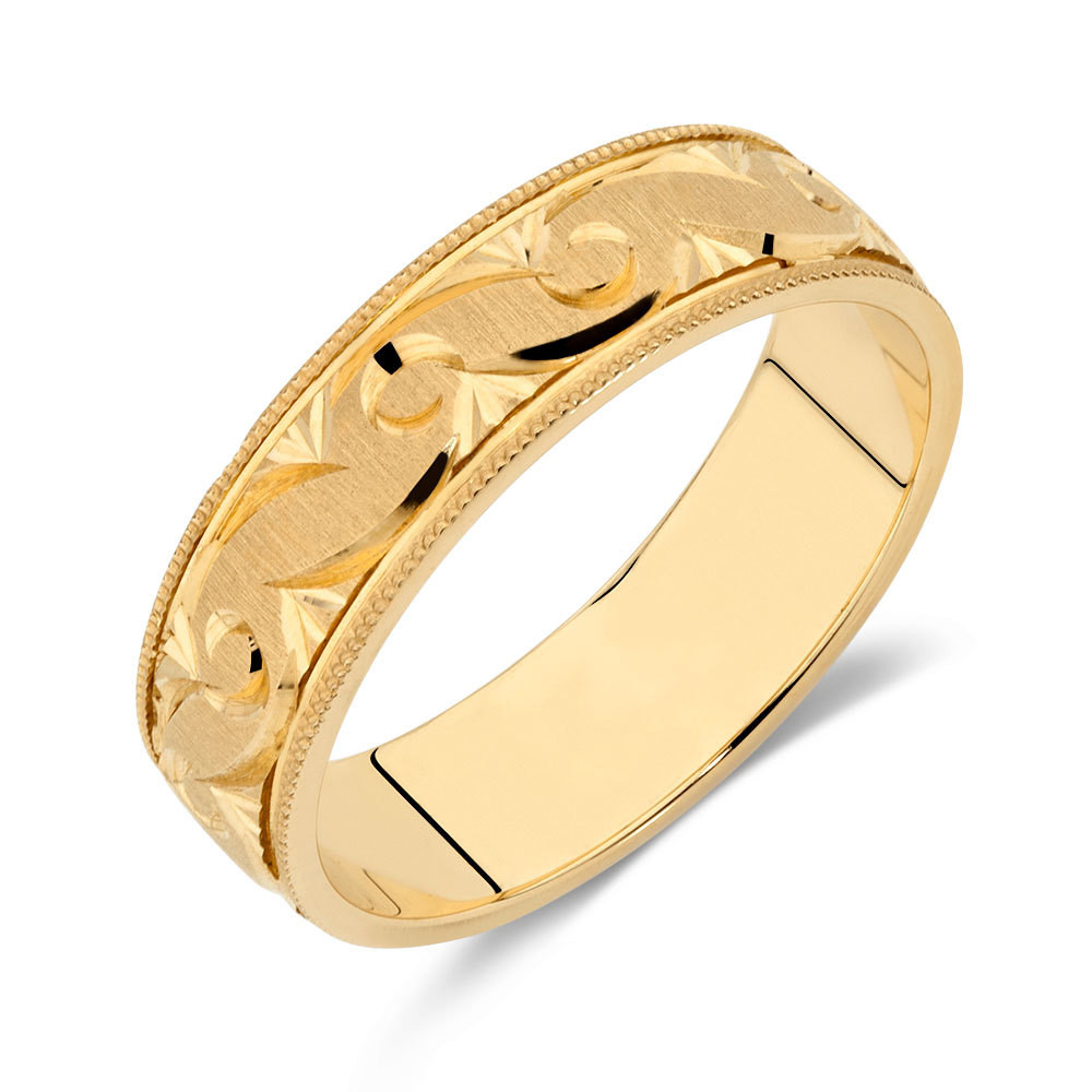 Yellow Gold Wedding Bands For Men
 Men s Wedding Band in 10ct Yellow Gold