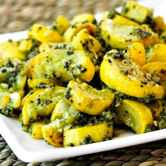 Yellow Summer Squash Recipes
 Kalyn s Kitchen Roasted Yellow Summer Squash with Basil
