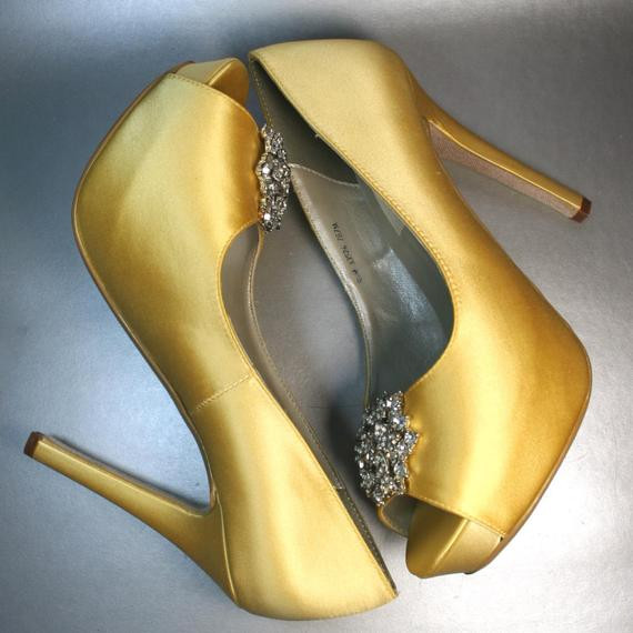 Yellow Wedding Shoes
 Unavailable Listing on Etsy