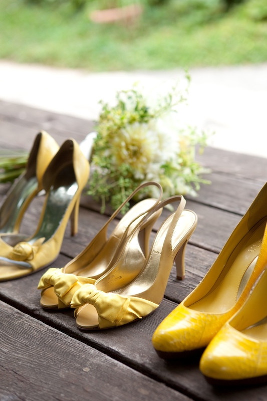 Yellow Wedding Shoes
 Little Girl Big World Yellow Wedding Shoes