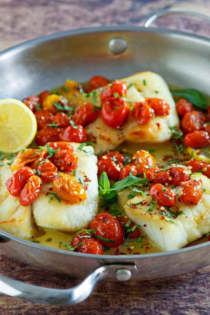 Yummy Dinners For Two
 Paleo Diet Recipes Pan Seared Cod With Tomato Basil