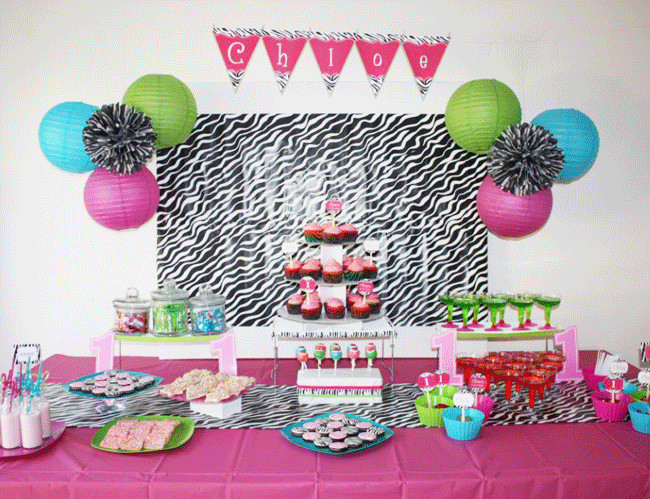 Zebra Print And Pink Birthday Party Ideas
 Zebra party Chloe is 1