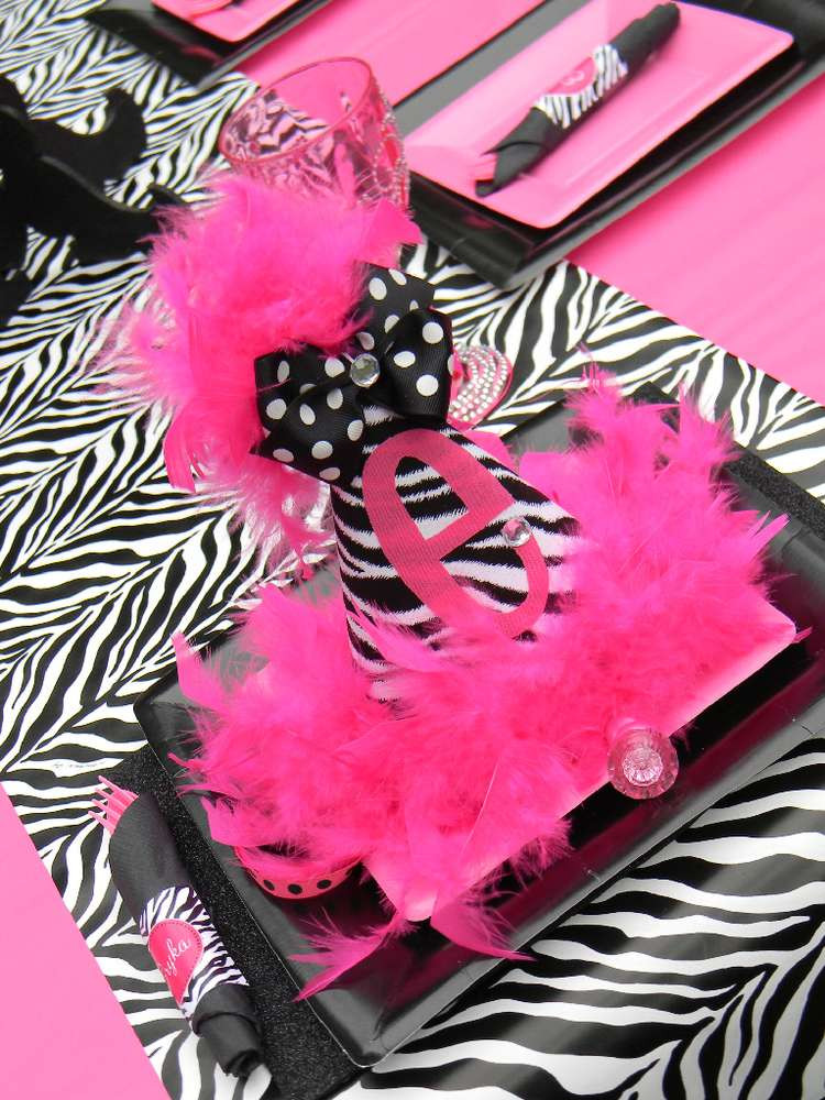 Zebra Print And Pink Birthday Party Ideas
 Hot Pink and Zebra Print Birthday Party Ideas