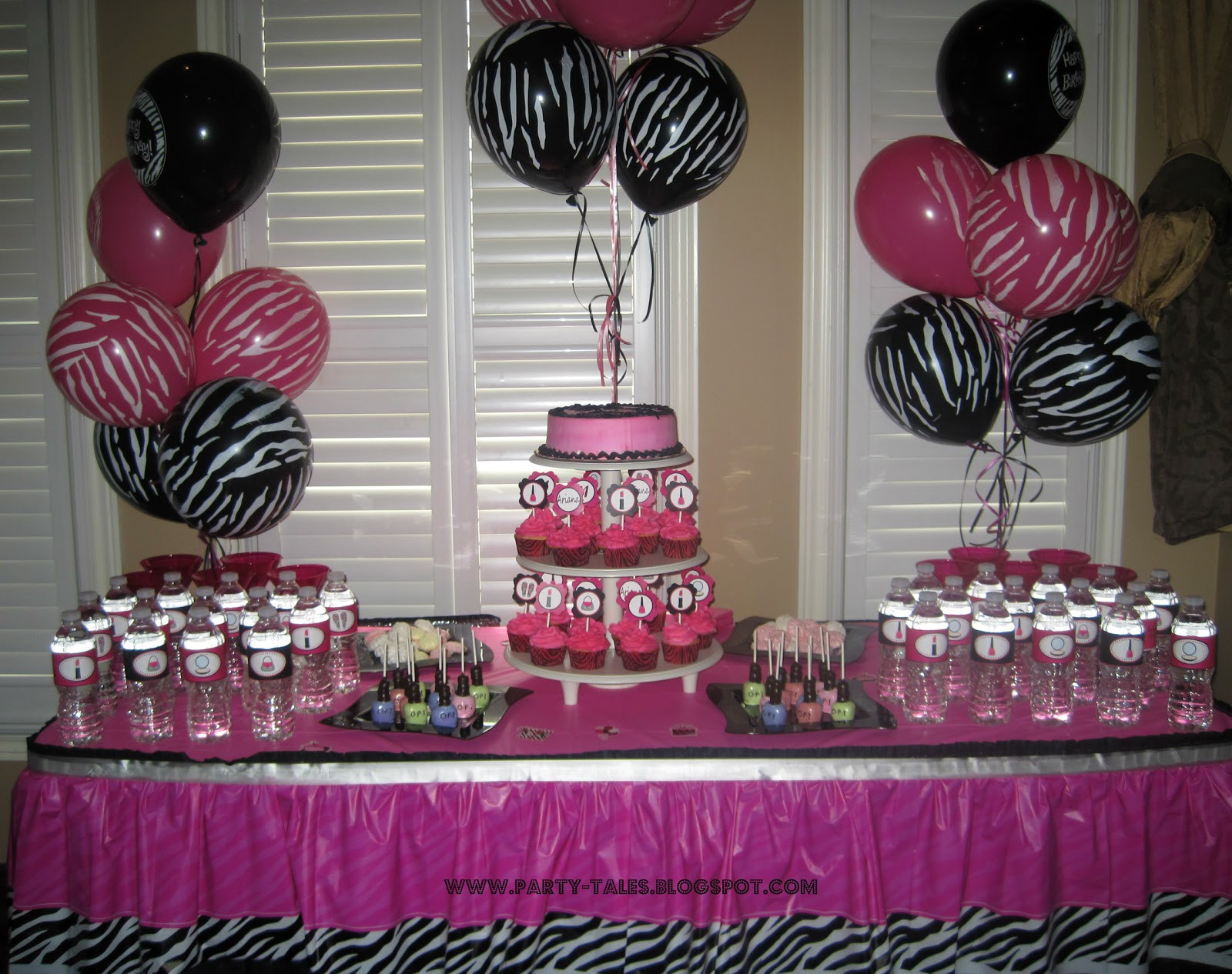 Zebra Print And Pink Birthday Party Ideas
 Party Tales Birthday Party Zebra Print and Hot Pink