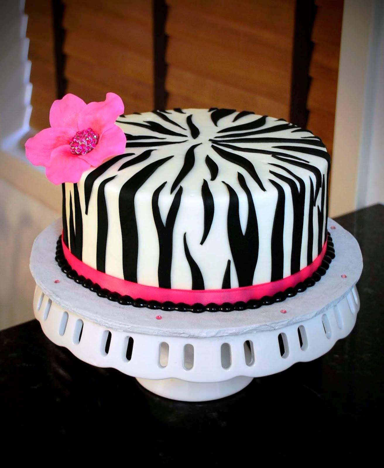 Zebra Print Birthday Cake
 Pin by Brenda Nieves on Boy birthday party ideas