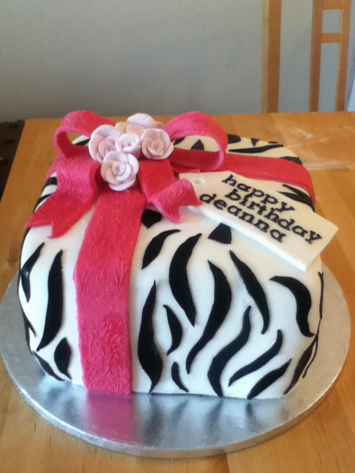 Zebra Print Birthday Cake
 Zebra print birthday cake by Charley Blue on DeviantArt