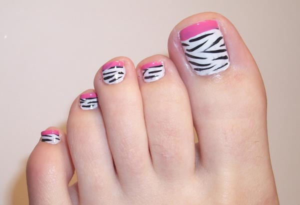 Zebra Toe Nail Designs
 20 Fresh Toe Nail Designs Easyday