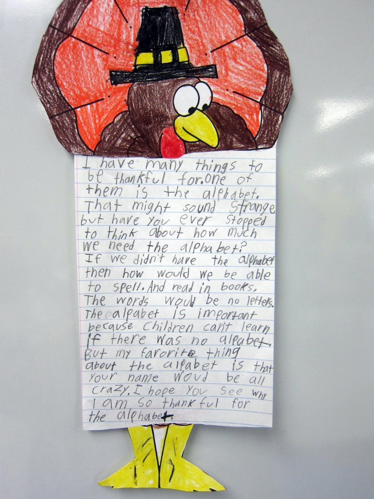 2nd Grade Thanksgiving Crafts
 Thankful Things Writing Activity Sunny Days in Second Grade