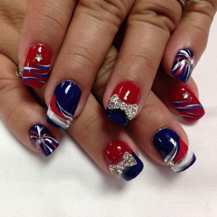 4th Of July Nail Design
 532 best 4th of July nail art images on Pinterest
