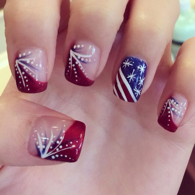 4th Of July Nail Design
 517 best images about 4th of July nail art on Pinterest