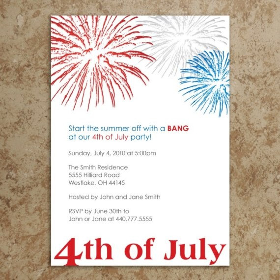 4th Of July Party Invitations
 4th of july invitation Let Freedom Ring