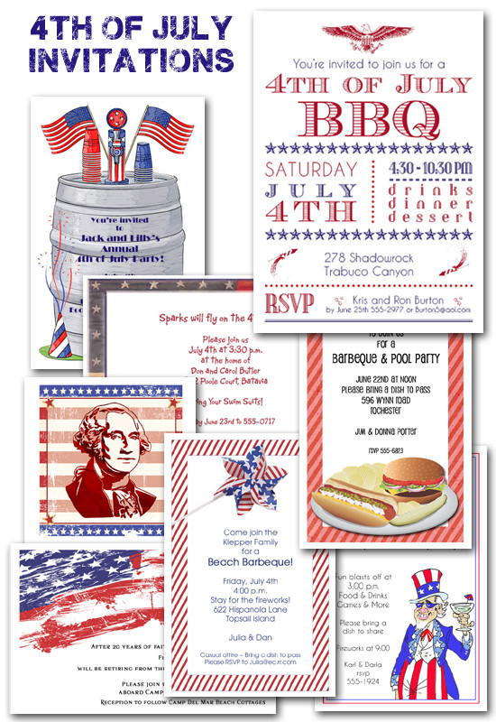 4th Of July Party Invitations
 4th of July Party Planning and Invitations The