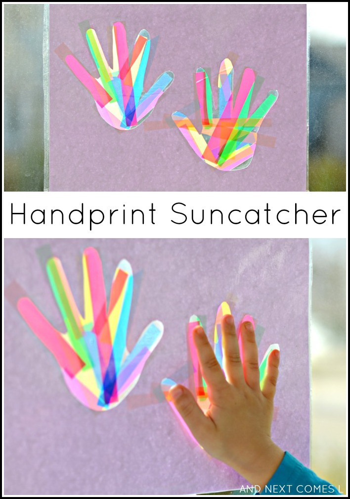 Art Craft For Mother's Day
 Handprint Suncatcher Craft