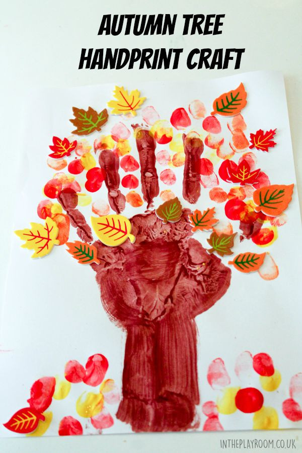 Autumn Arts And Craft
 Autumn Tree Handprint Craft In The Playroom