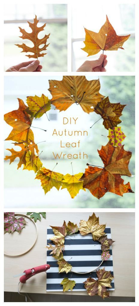 Autumn Arts And Craft
 DIY Autumn Leaf Wreath