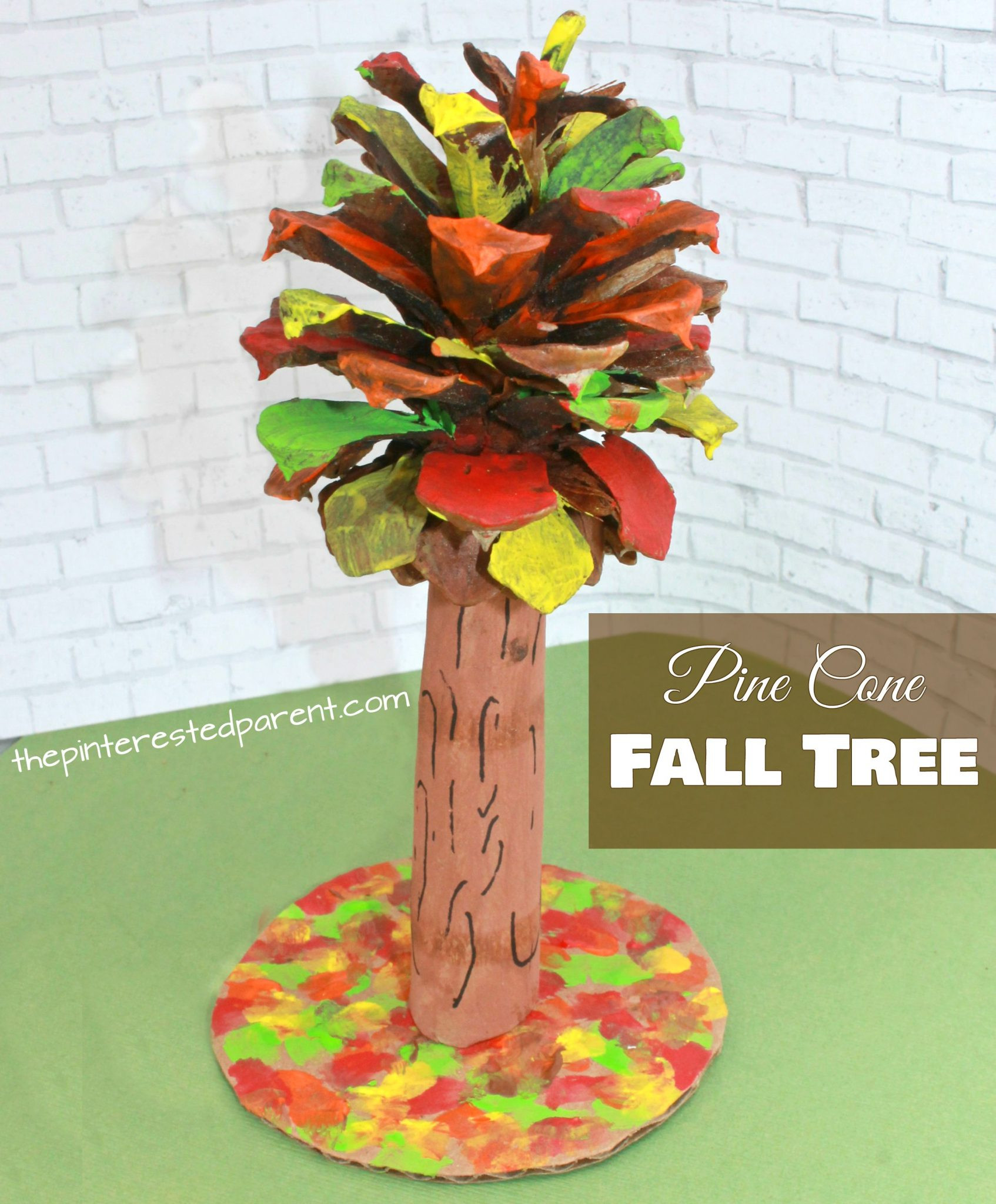 Autumn Arts And Craft
 Pine Cone Fall Tree Craft – The Pinterested Parent