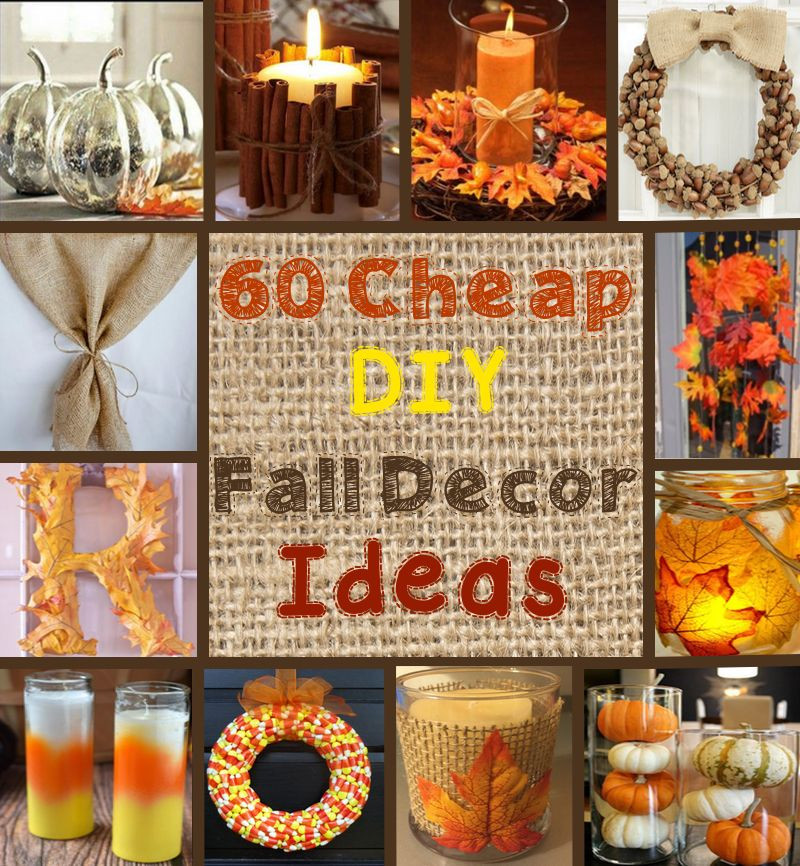 Autumn Decorations Diy
 100 Cheap and Easy Fall Decor DIY Ideas