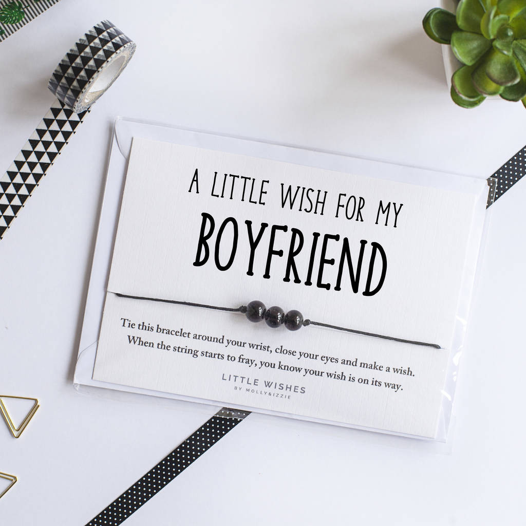Best Christmas Gifts For Boyfriend 2020
 a handmade little wish bracelet t for boyfriend by by