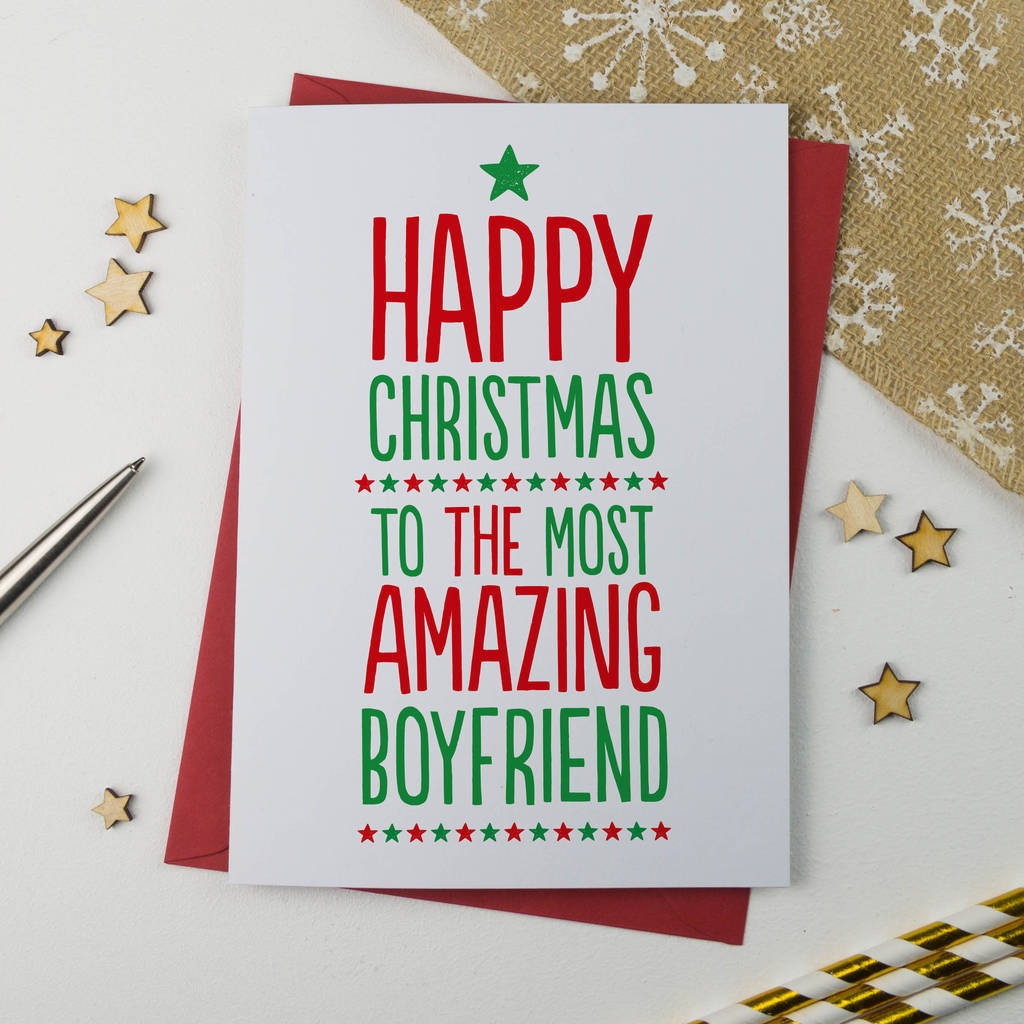 Best Christmas Gifts For Boyfriend 2020
 christmas card for boyfriend by a is for alphabet