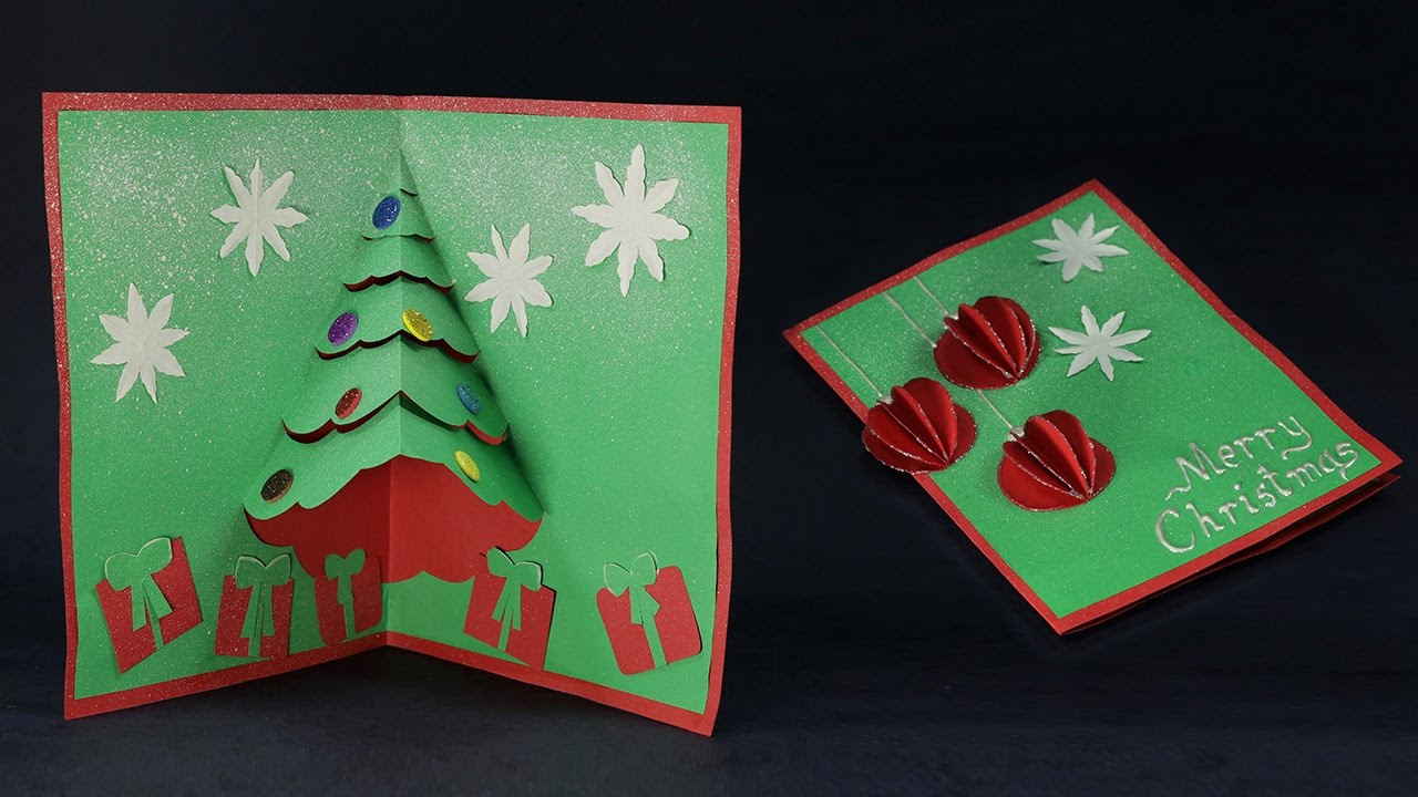 Christmas Card Crafts
 DIY Pop Up Christmas Card How to Make Christmas Cards